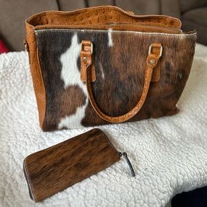 Charlie Leather medium/large handbag with matching wallet